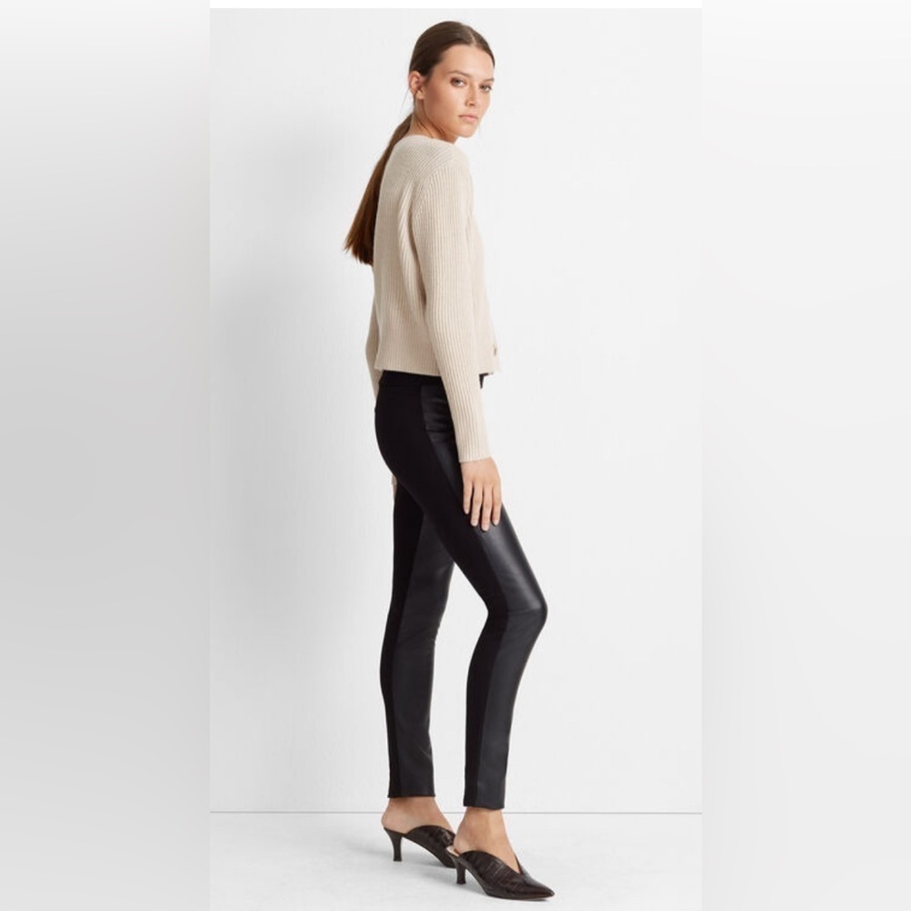 Club Monaco Tasha Faux Leather Leggings Sz0 - Picture 2 of 8